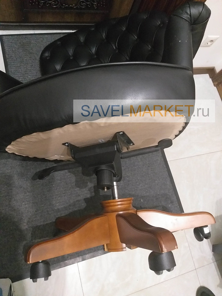 Ремонт кресла - замена крестовины на кожаном кресле