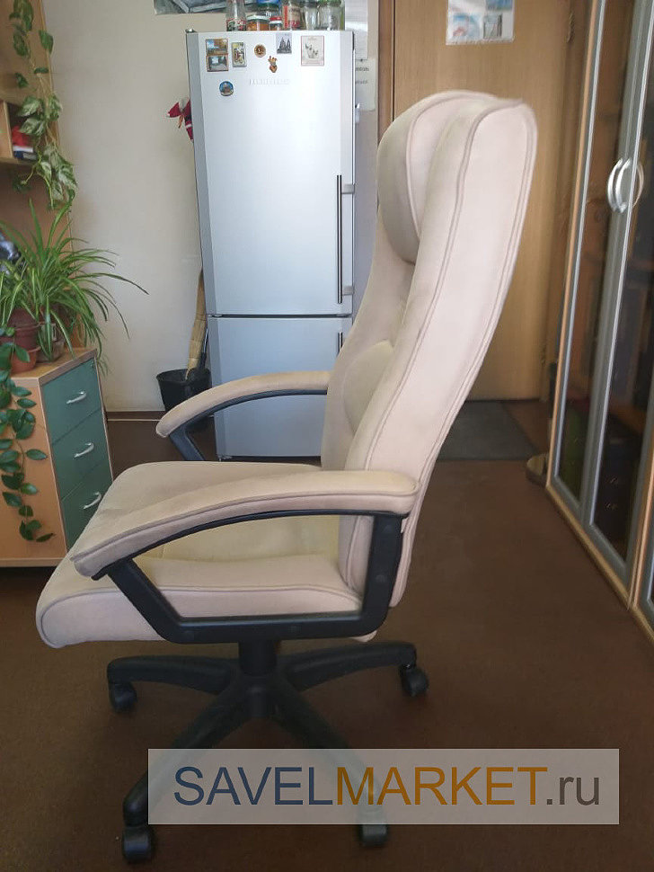 Ремонт белого кресла, замена газлифта