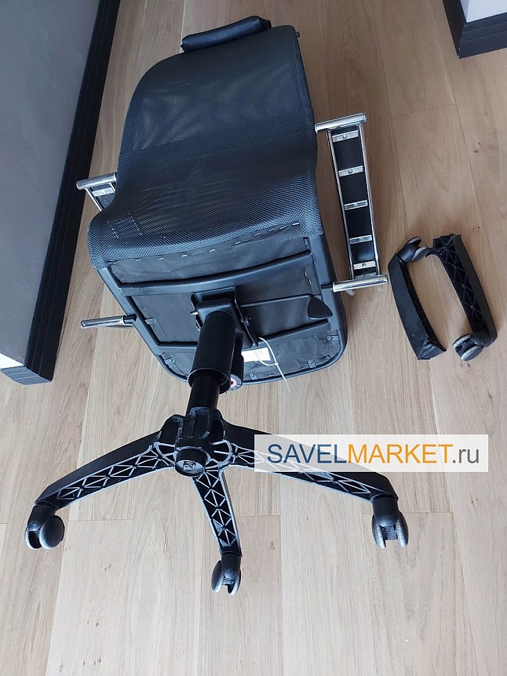 Ремонт кресла Метта BK-8 замена пластиковой крестовины- выезд мастера на дом, в офис в день обращения, Запчасти для ремонта офисных кресел - Savelmarket ru