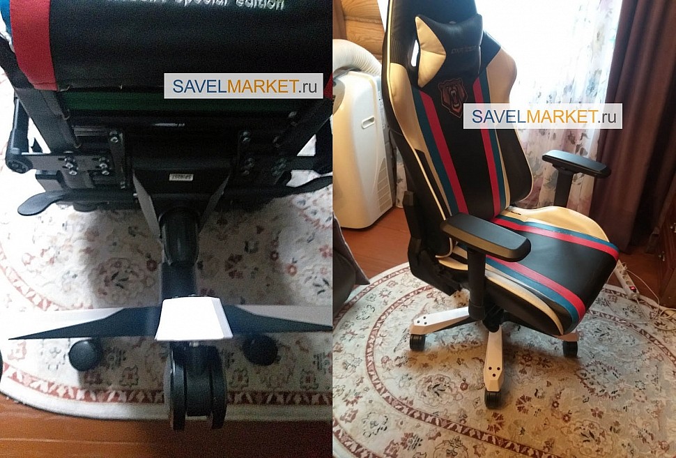 Ремонт игрового кресла DXRacer серии King замена мультиблока - На кресле заклинил механизм качания Мультиблок, посадочные места 195х195мм